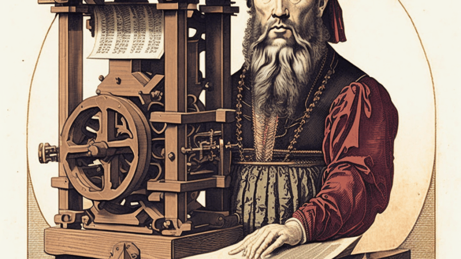 printing press on the Renaissance