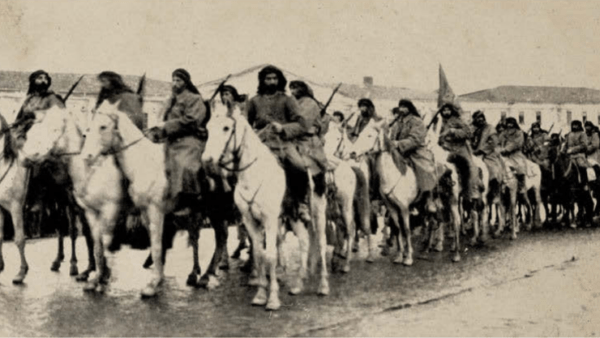 Ottoman Empire 1914 - The Kurdish cavalry of the Turkish army, stationed in the Caucasus and the Eastern Taurus in 1916.