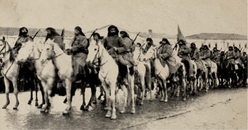 Ottoman Empire 1914 - The Kurdish cavalry of the Turkish army, stationed in the Caucasus and the Eastern Taurus in 1916.