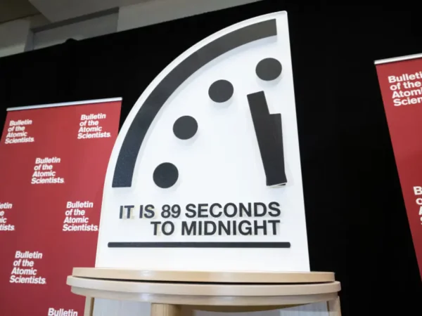 The Doomsday Clock is now at 89 seconds to midnight, closer than ever before