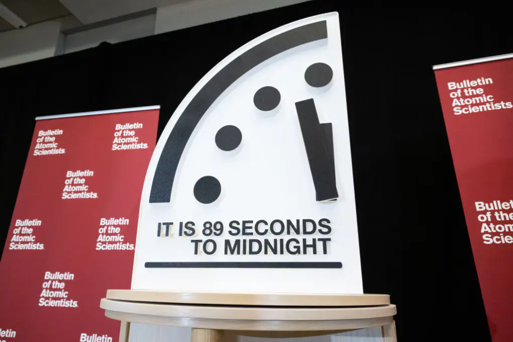 The Doomsday Clock is now at 89 seconds to midnight, closer than ever before