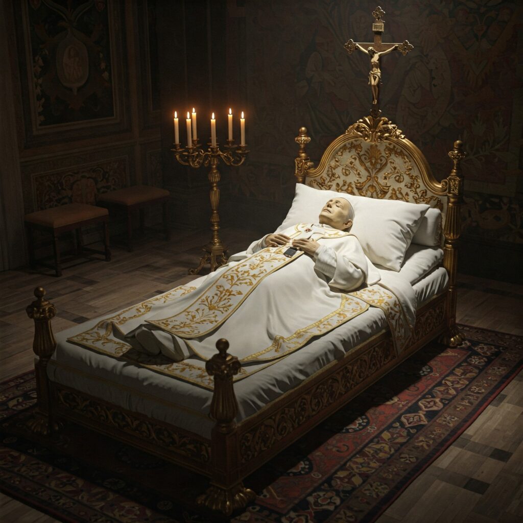 Why it is not a doctor who verifies the death of the pope?