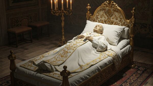 Why it is not a doctor who verifies the death of the pope?